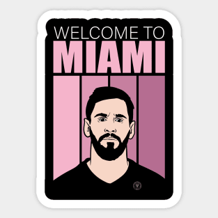 Leo Messi In Inter Miami Sticker